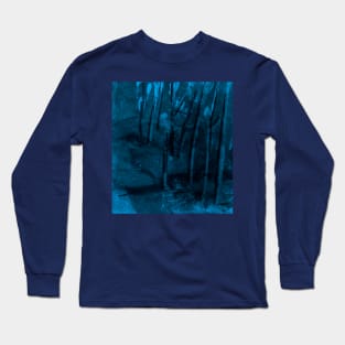 Blue abstract Long Sleeve T-Shirt